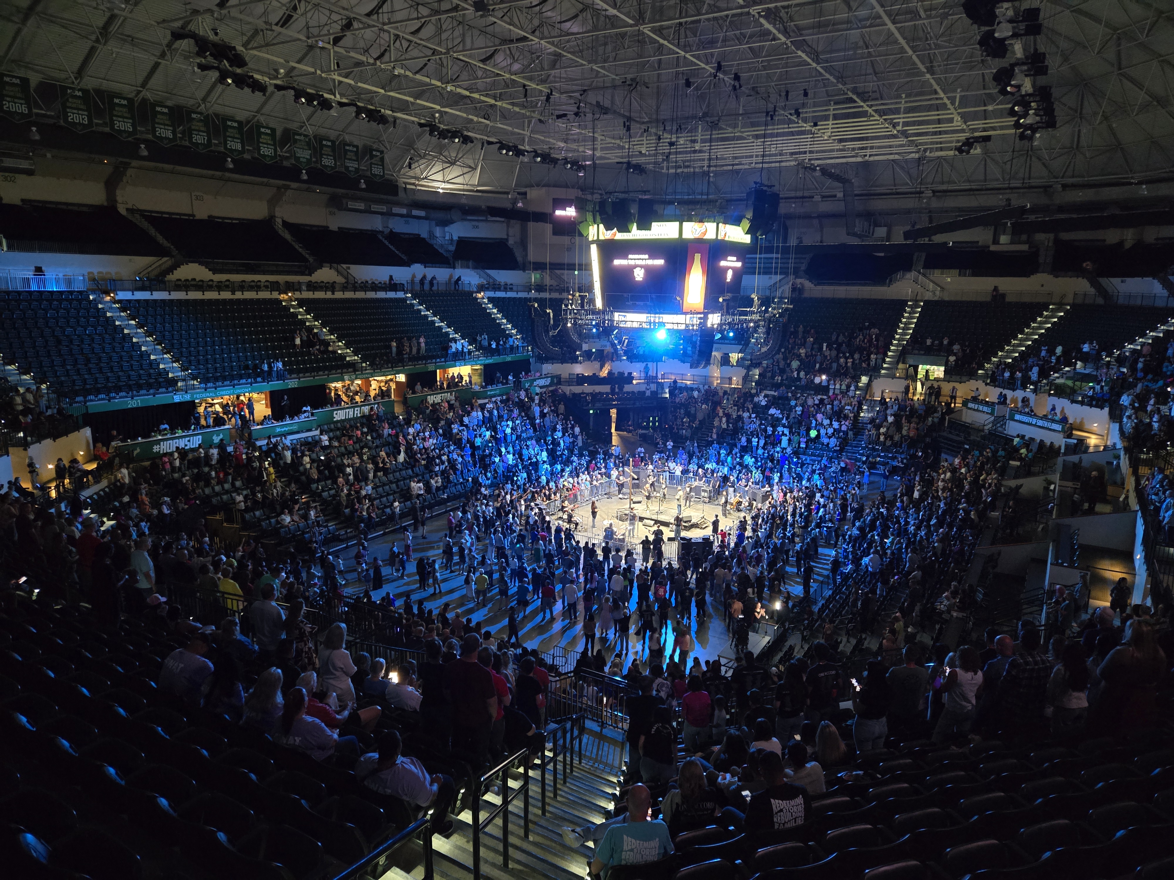 Wide view of Yuengling Center crowd at To·Gather